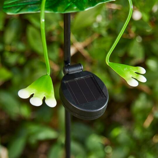 Glitzhome® 39" Solar Lighted Frog Garden Stake
